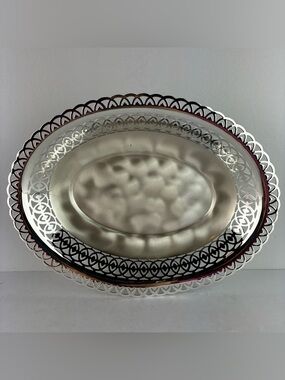 WMF Ikora Vintage Silver-Plated Footed Small Serving Tray Made in Germany